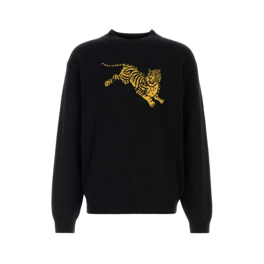 Kenzo Men Black Wool Blend Sweater